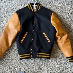 Real Leather Varsity Jacket